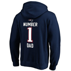 NFL New England Patriots #1 Dad Pullover Hoodie