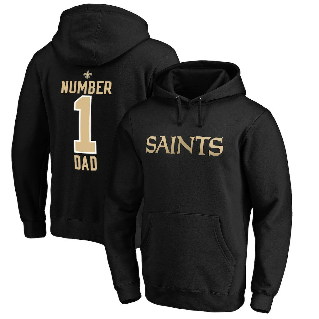 NFL New Orleans Saints #1 Dad Pullover Hoodie