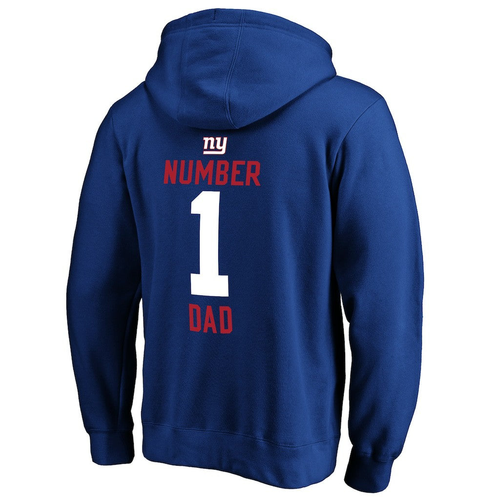 NFL New York Giants #1 Dad Pullover Hoodie