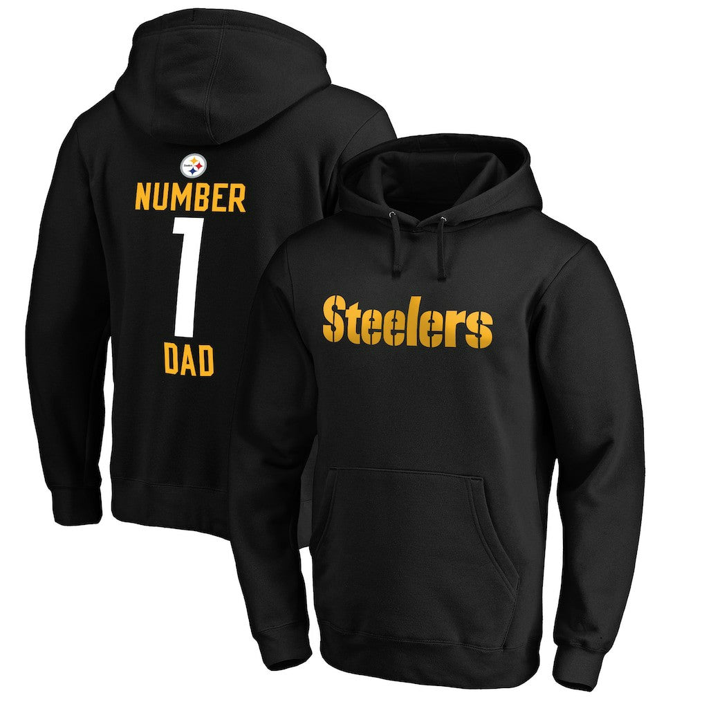 NFL Pittsburgh Steelers #1 Dad Pullover Hoodie