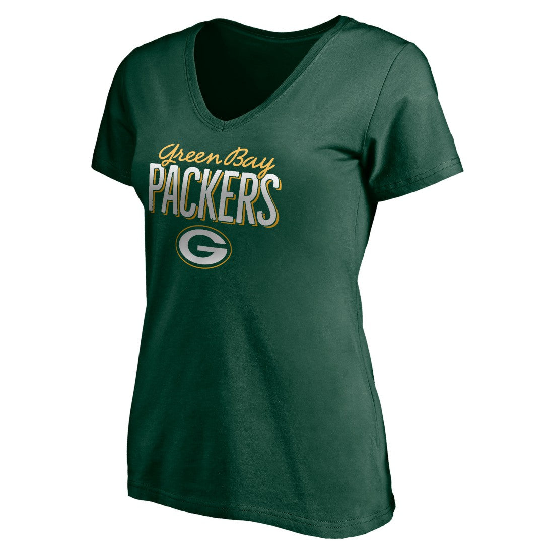 NFL Green Bay Packers Women's Nostalgia V-Neck T-Shirt