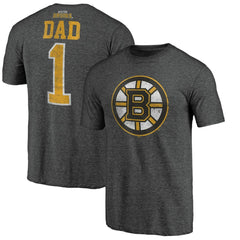 Boston Bruins Greatest Dad Tri-Blend T-Shirt