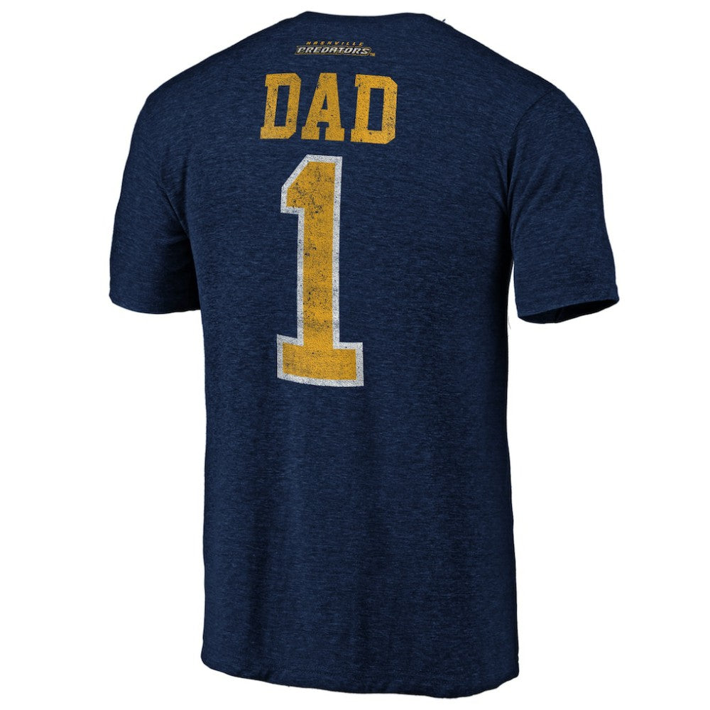 Nashville Predators Greatest Dad Tri-Blend T-Shirt