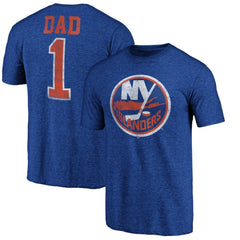 New York Islanders Greatest Dad Tri-Blend T-Shirt