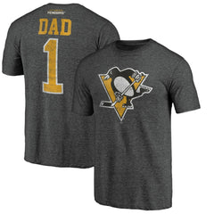 Pittsburgh Penguins Greatest Dad Tri-Blend T-Shirt