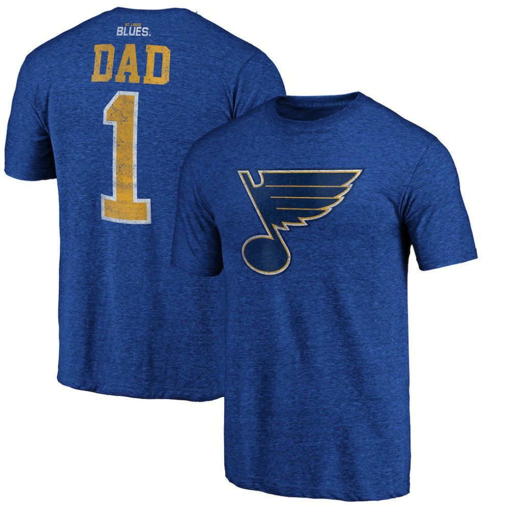 St. Louis Blues Greatest Dad Tri-Blend T-Shirt