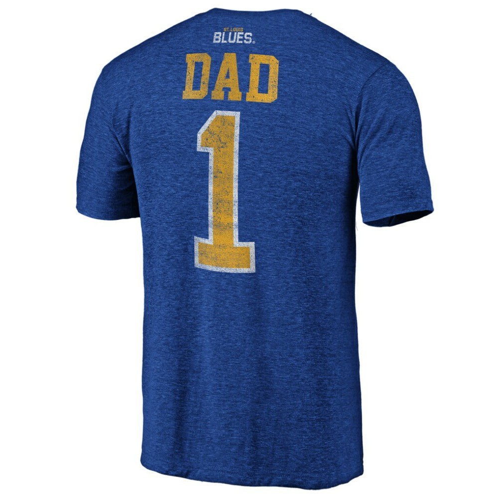 St. Louis Blues Greatest Dad Tri-Blend T-Shirt