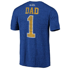 St. Louis Blues Greatest Dad Tri-Blend T-Shirt