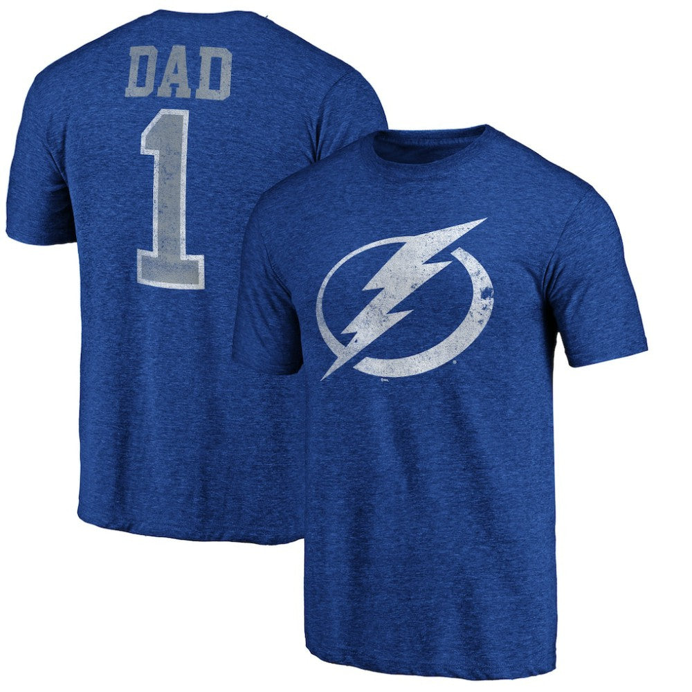Tampa Bay Lightning Greatest Dad Tri-Blend T-Shirt