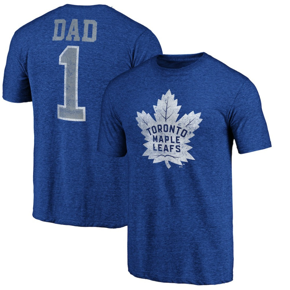 Toronto Maple Leafs Greatest Dad Tri-Blend T-Shirt