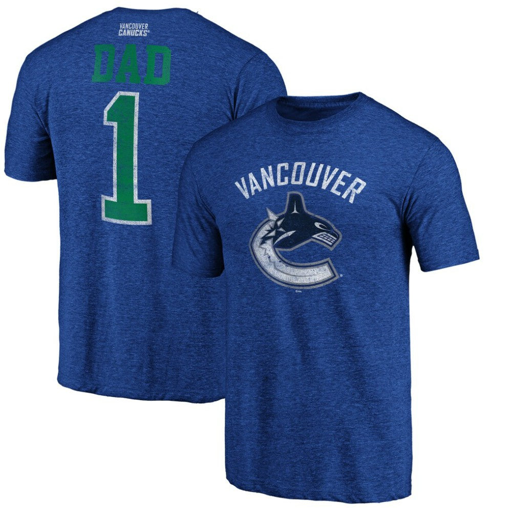 Vancouver Canucks Greatest Dad Tri-Blend T-Shirt