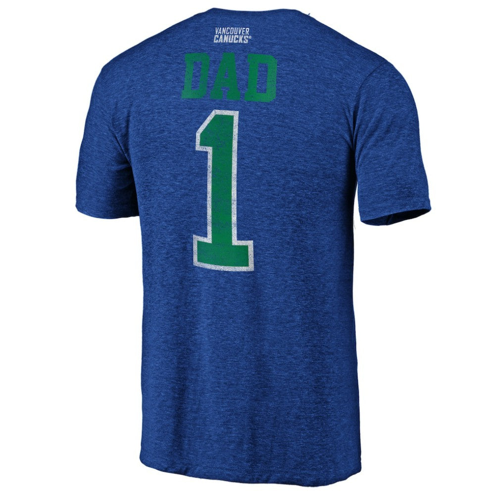 Vancouver Canucks Greatest Dad Tri-Blend T-Shirt