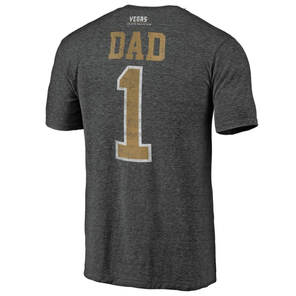 Vegas Golden Knights Greatest Dad Tri-Blend T-Shirt
