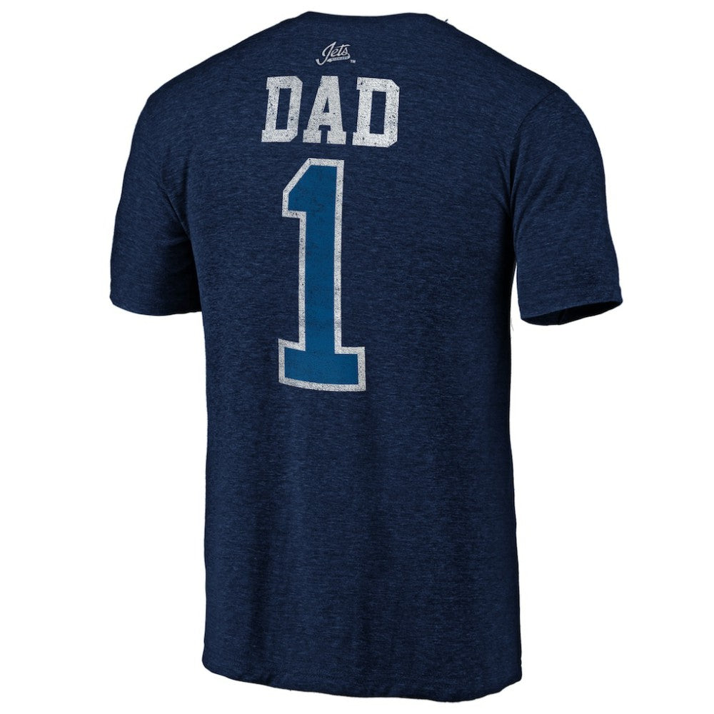 Winnipeg Jets Greatest Dad Tri-Blend T-Shirt