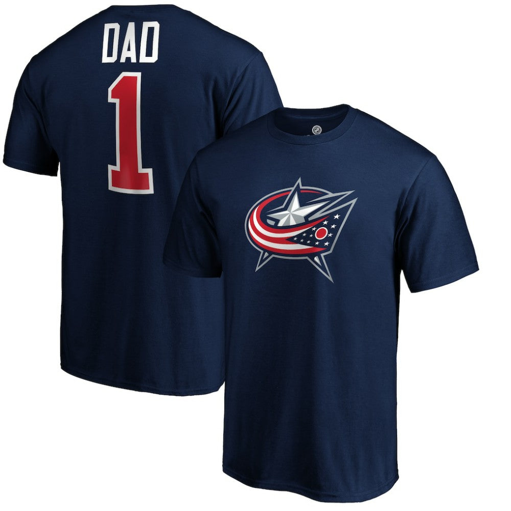 Columbus Blue Jackets #1 Dad T-Shirt