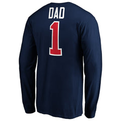 Columbus Blue Jackets #1 Dad Long Sleeve T-Shirt