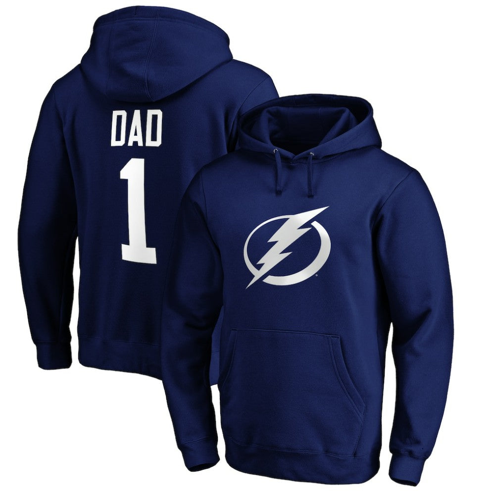 Tampa Bay Lightning #1 Dad Pullover Hoodie
