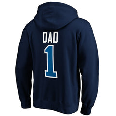 Winnipeg Jets #1 Dad Pullover Hoodie