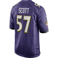 NFL Baltimore Ravens Bart Scott  Game Retired Player Jersey