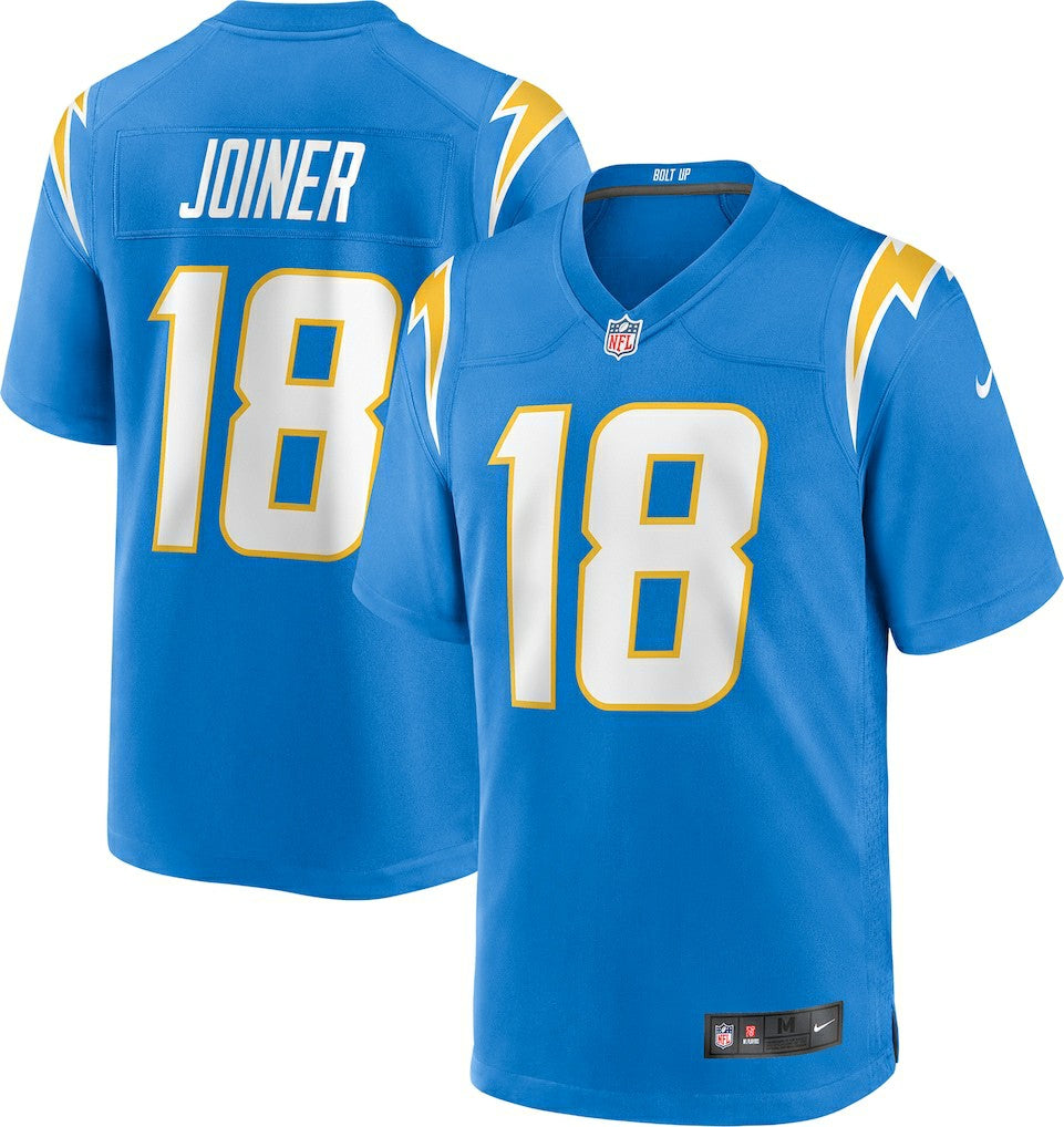 NFL Los Angeles Chargers Charlie Joiner  Game Retired Player Jersey