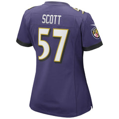 NFL Baltimore Ravens Bart Scott  Women's Game Retired Player Jersey