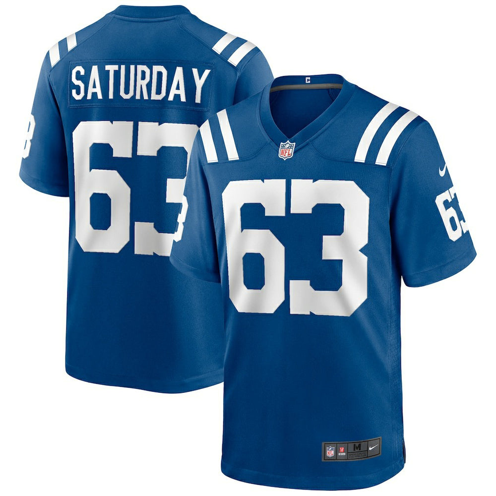 NFL Indianapolis Colts Jeff Saturday  Game Retired Player Jersey