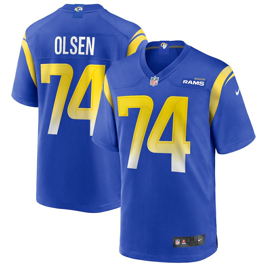 NFL Los Angeles Rams Merlin Olsen  Game Retired Player Jersey