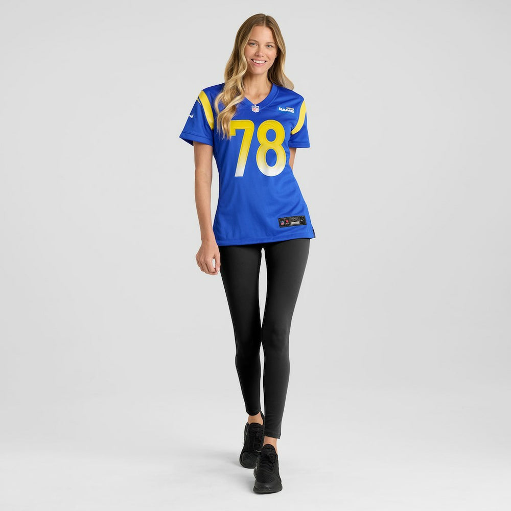 NFL Los Angeles Rams Jackie Slater  Women's Game Retired Player Jersey