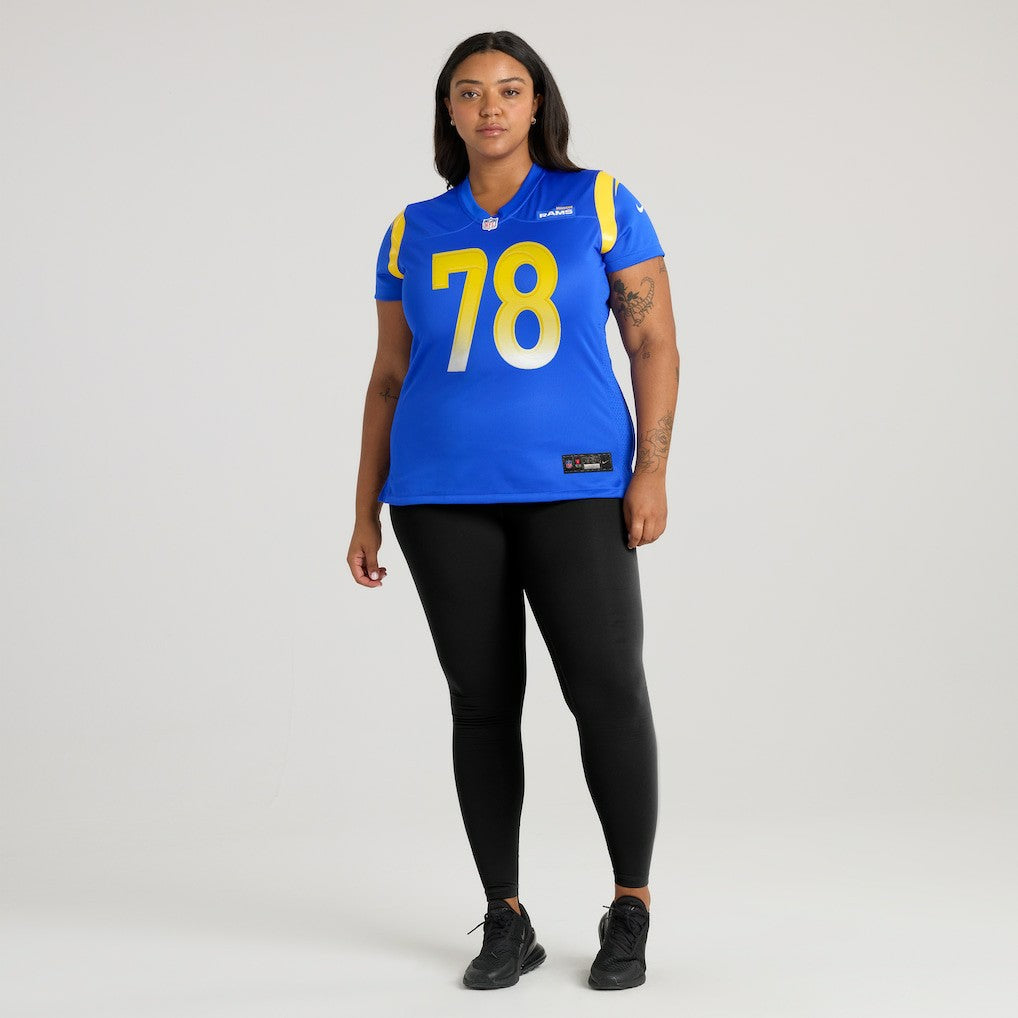 NFL Los Angeles Rams Jackie Slater  Women's Game Retired Player Jersey