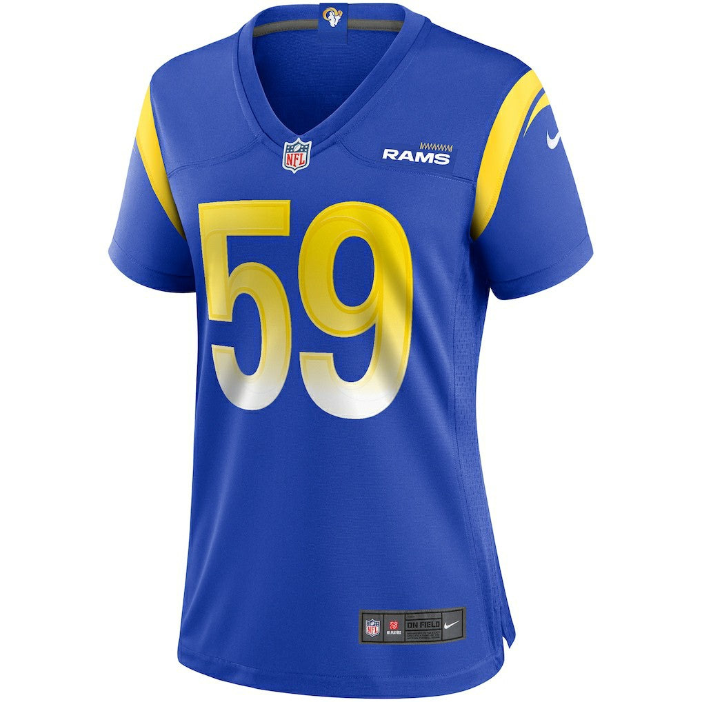 NFL Los Angeles Rams London Fletcher  Women's Game Retired Player Jersey