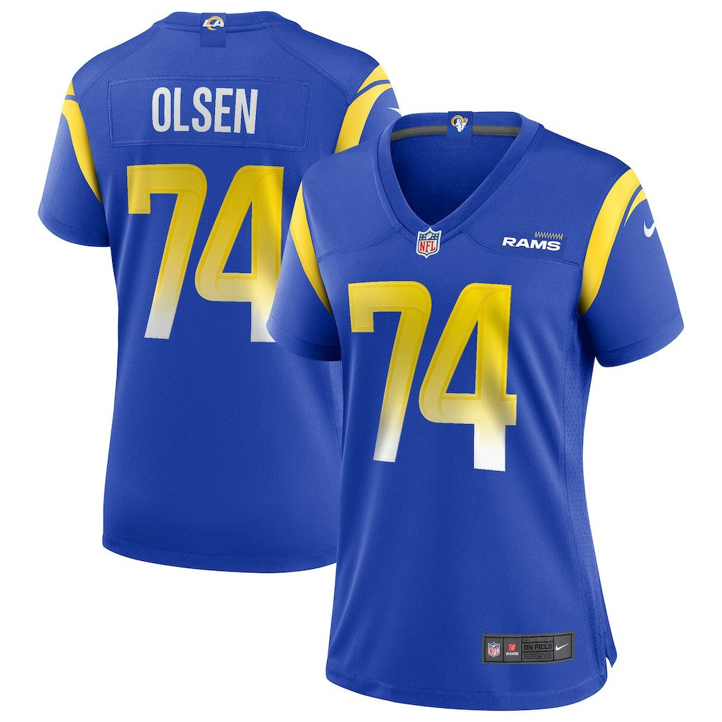 NFL Los Angeles Rams Merlin Olsen  Women's Game Retired Player Jersey
