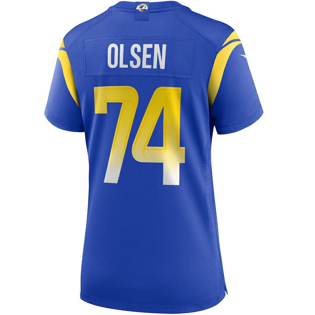 NFL Los Angeles Rams Merlin Olsen  Women's Game Retired Player Jersey