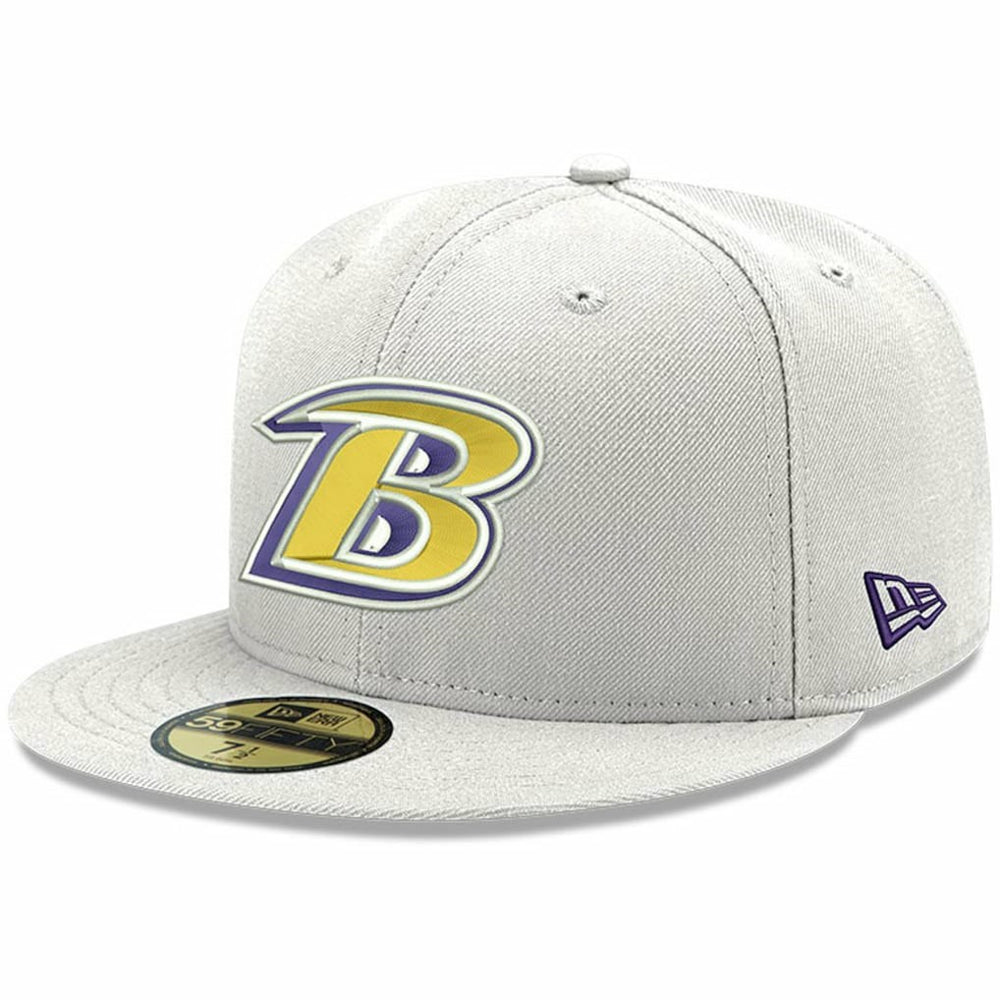 NFL Baltimore Ravens Omaha Lettermark 59FIFTY Fitted Hat