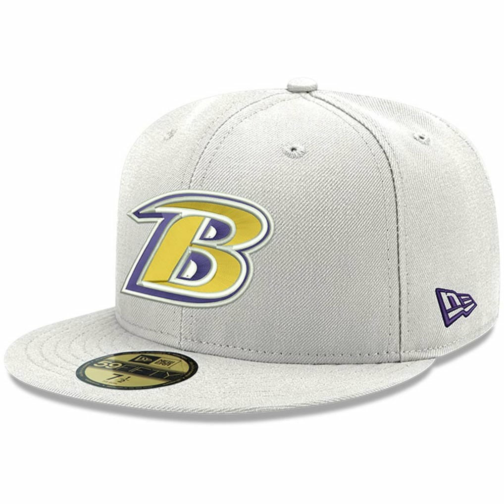 NFL Baltimore Ravens Omaha Lettermark 59FIFTY Fitted Hat
