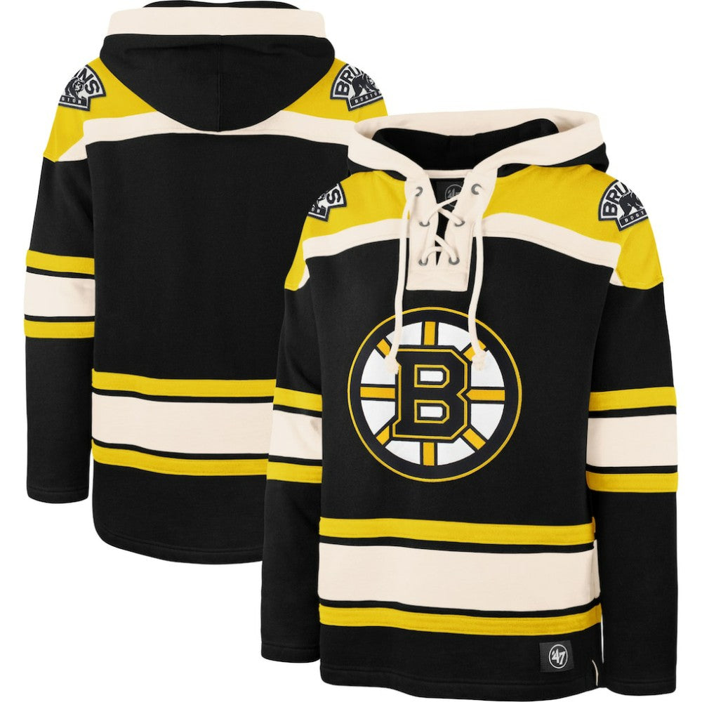Boston Bruins '47 Superior Lacer Hoodie