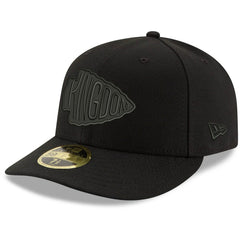 NFL Kansas City Chiefs Alternate Logo Black on Black Low Profile 59FIFTY II Fitted Hat