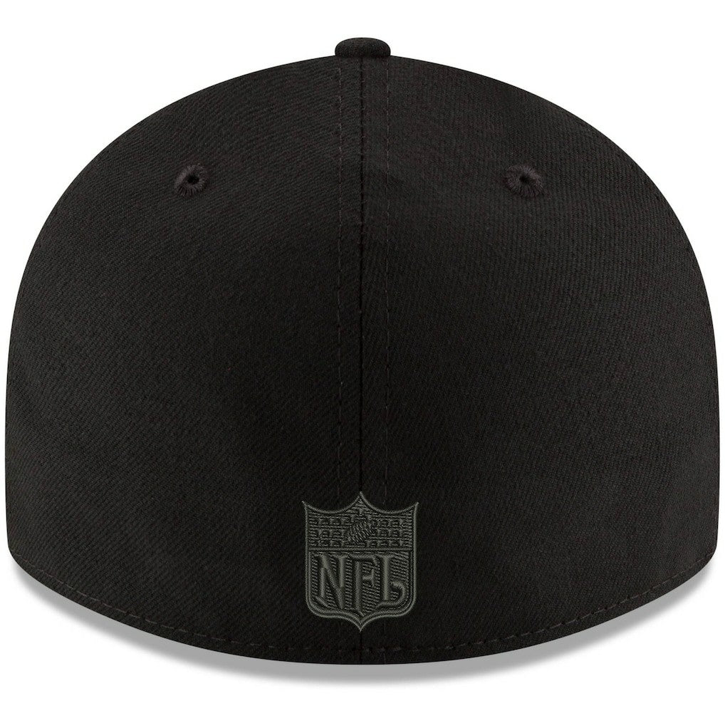 NFL Kansas City Chiefs Alternate Logo Black on Black Low Profile 59FIFTY II Fitted Hat