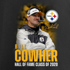 NFL Pittsburgh Steelers Bill Cowher  2020 Pro Football Hall of Fame Inductee Coach Graphic T-Shirt