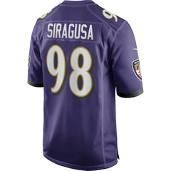 NFL Baltimore Ravens Tony Siragusa  Game Retired Player Jersey
