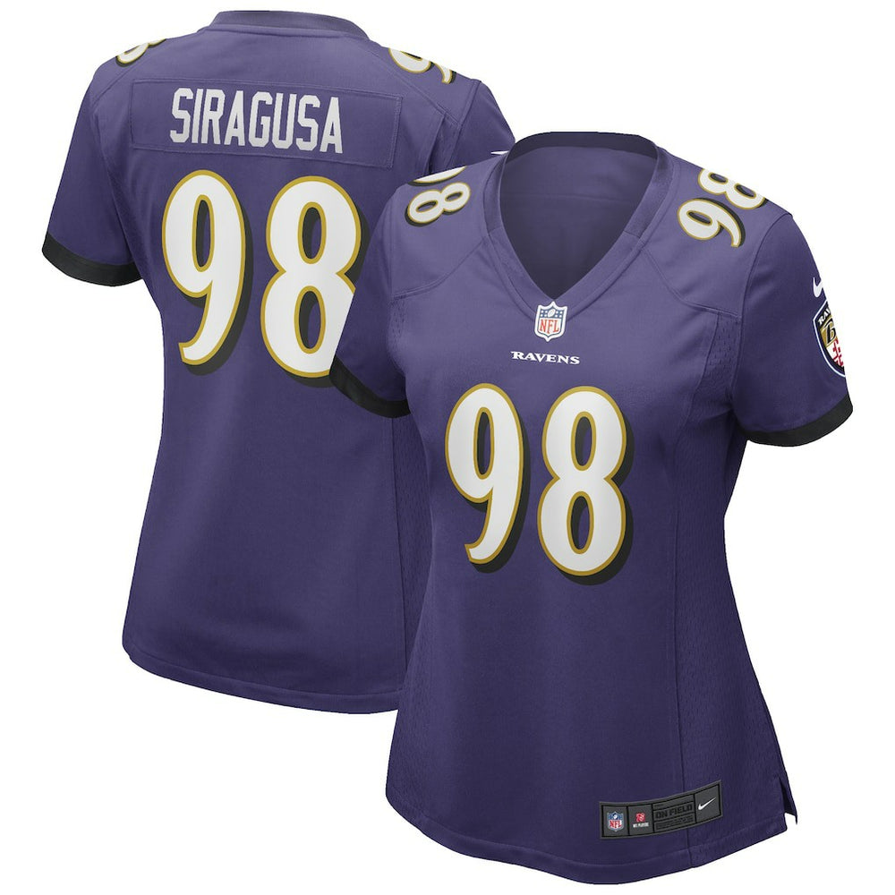 NFL Baltimore Ravens Tony Siragusa  Women's Game Retired Player Jersey