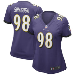 NFL Baltimore Ravens Tony Siragusa  Women's Game Retired Player Jersey