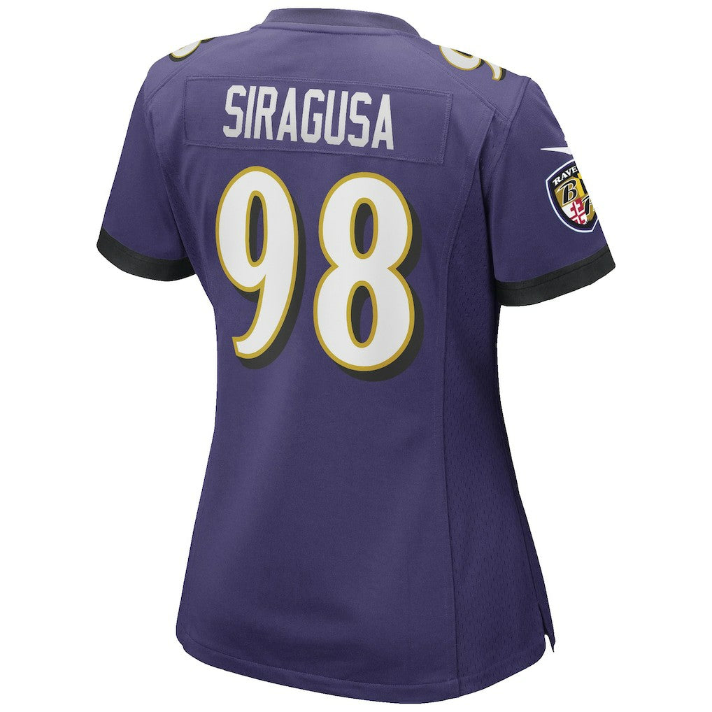 NFL Baltimore Ravens Tony Siragusa  Women's Game Retired Player Jersey