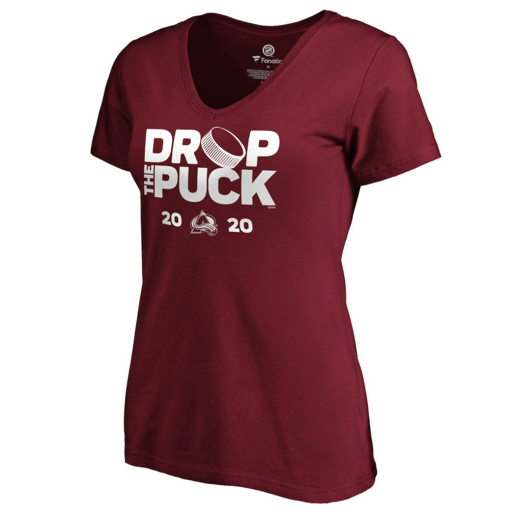 Colorado Avalanche Women's Drop the Puck V-Neck T-Shirt