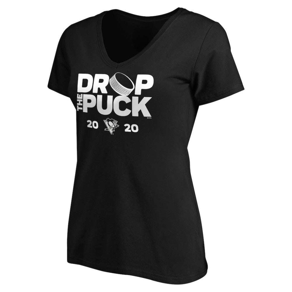 Pittsburgh Penguins Women's Drop the Puck V-Neck T-Shirt