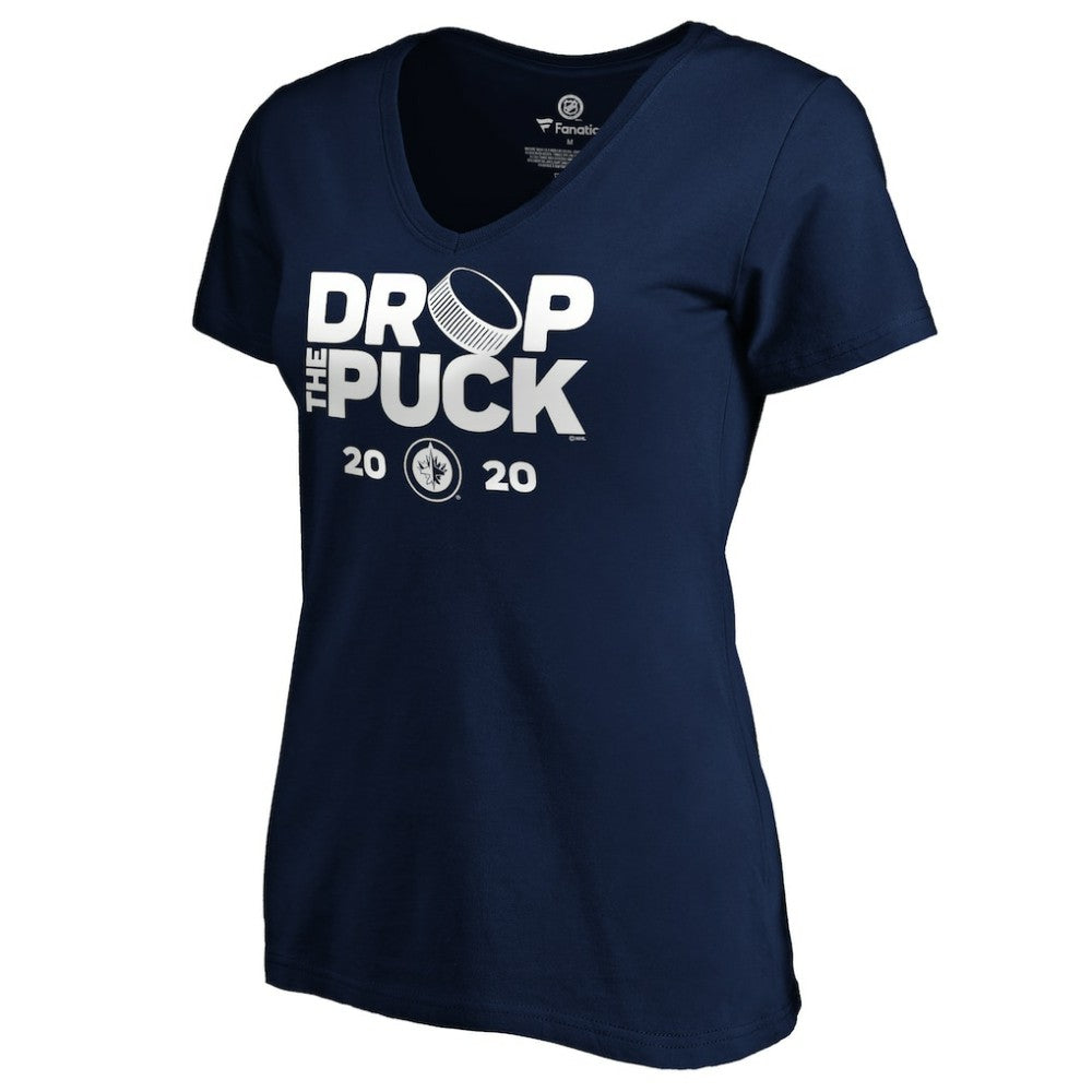 Winnipeg Jets Women's Drop the Puck V-Neck T-Shirt