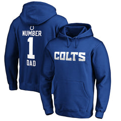 NFL Indianapolis Colts #1 Dad Pullover Hoodie