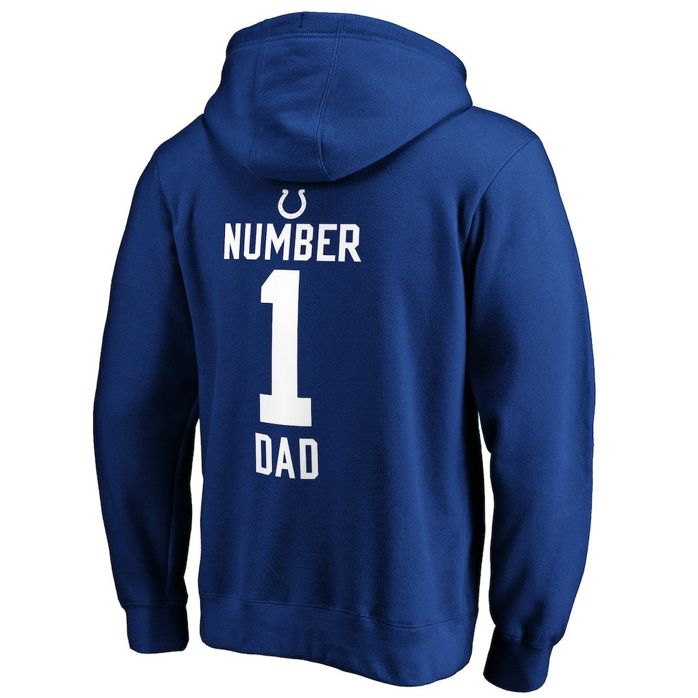 NFL Indianapolis Colts #1 Dad Pullover Hoodie