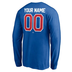 Chicago Cubs Personalized Winning Streak Name & Number Long Sleeve T-Shirt - Royal