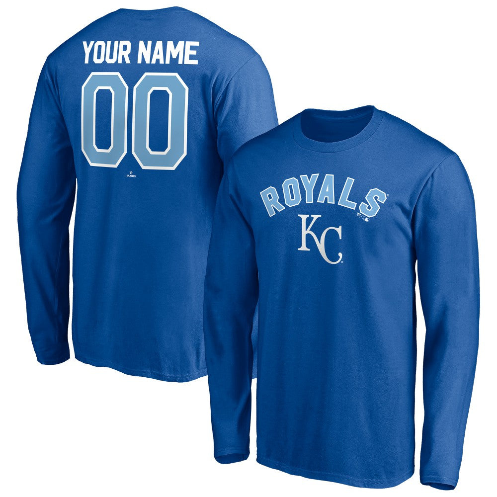 Kansas City Royals Personalized Winning Streak Name & Number Long Sleeve T-Shirt - Royal