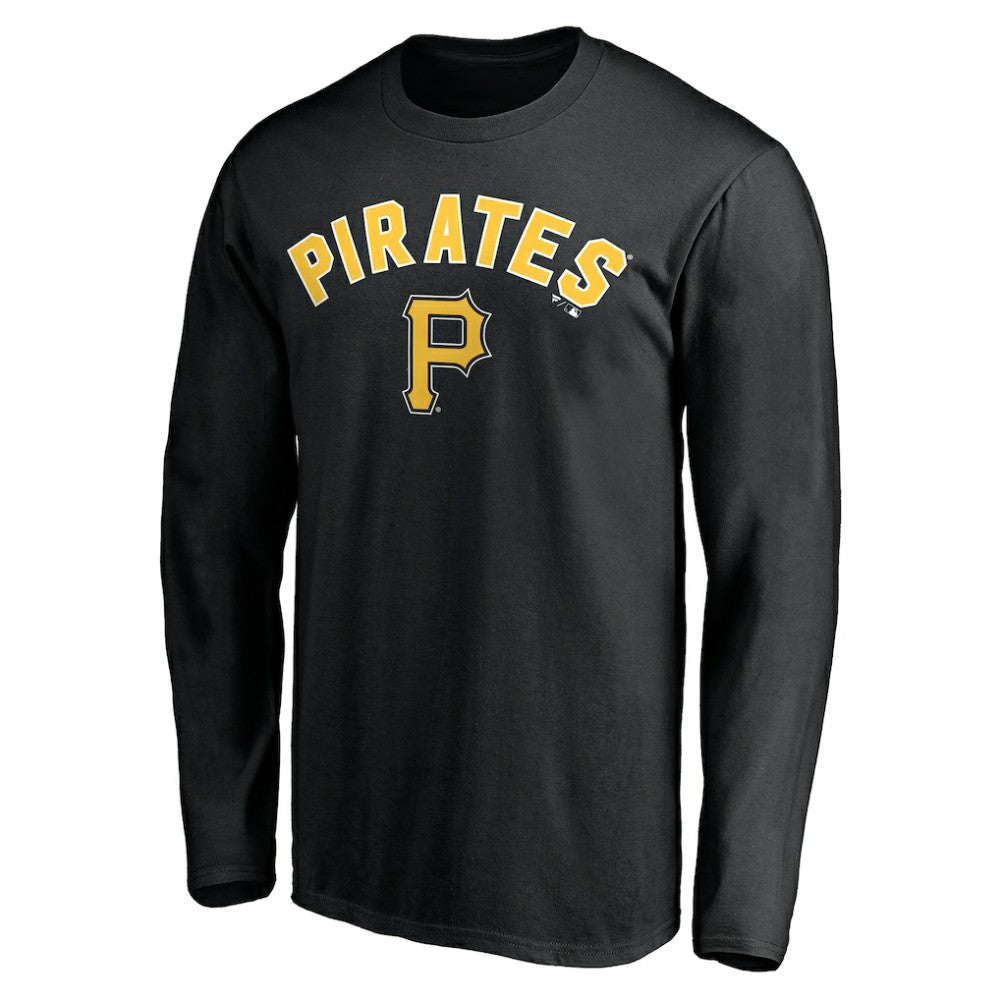 Pittsburgh Pirates Personalized Winning Streak Name & Number Long Sleeve T-Shirt - Black